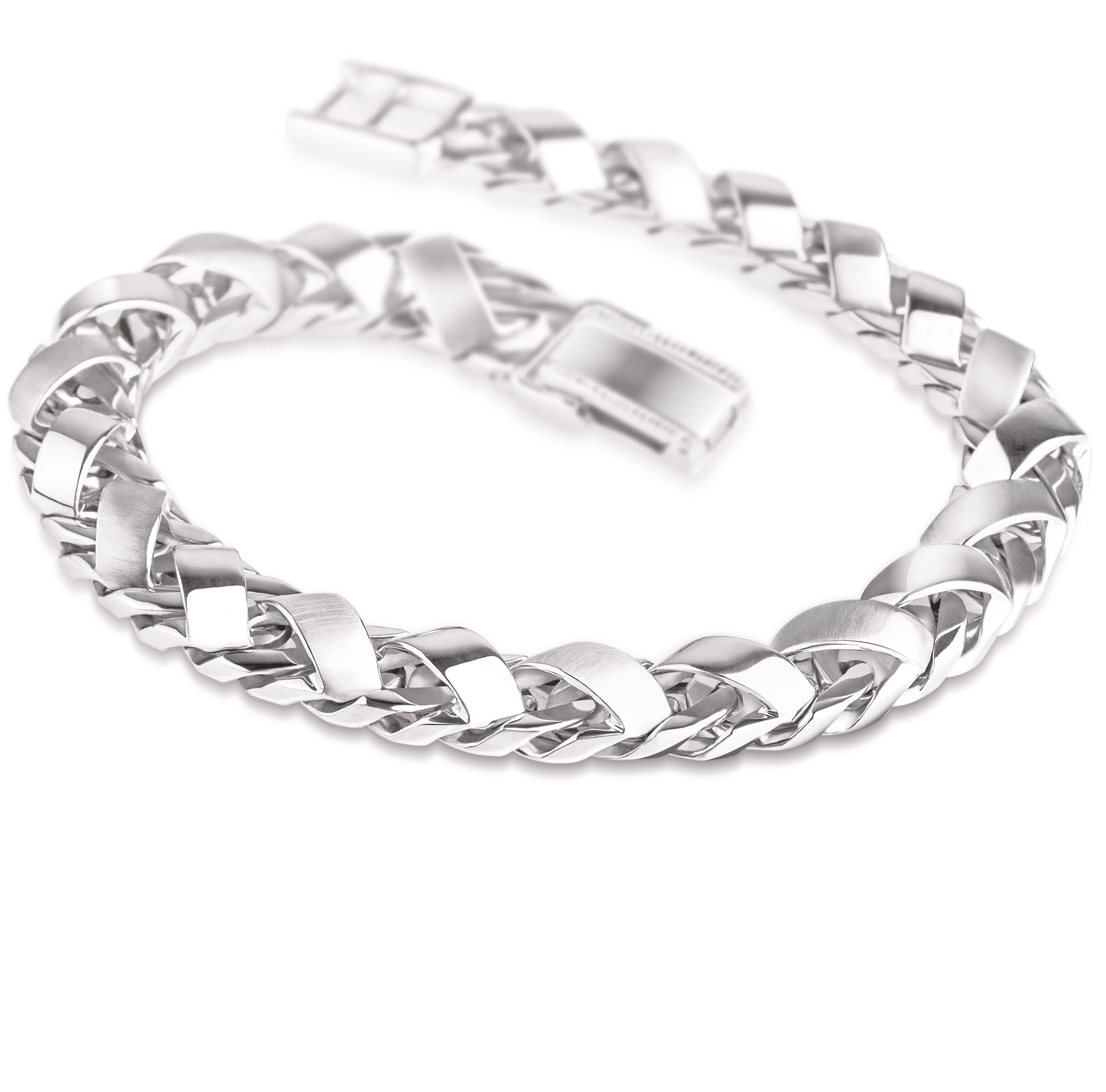 The Platinum Rhombus Motif Chain - Platinum Wristwear & Bracelets - Men of  Platinum